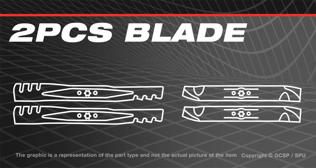 2PCS Blades For Troy Bilt TB46 Lawn Tractor Model # 13AL78KT066