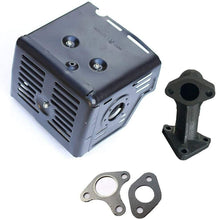 Load image into Gallery viewer, Muffler Exhaust Pipe For Go Kart 4 Wheeler Buggy Honda 11HP 13HP Engine Motor
